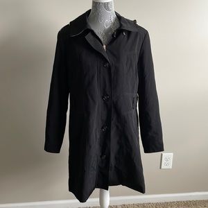 Petite Black Raincoat